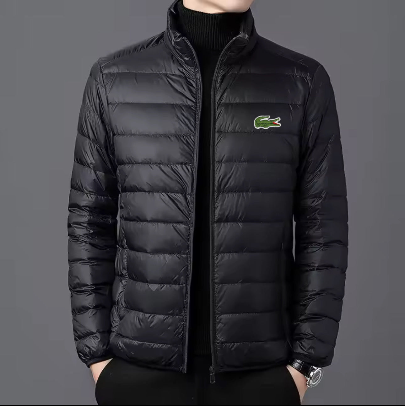 Ανδρικό Μπουφάν Lacoste Μαυρο